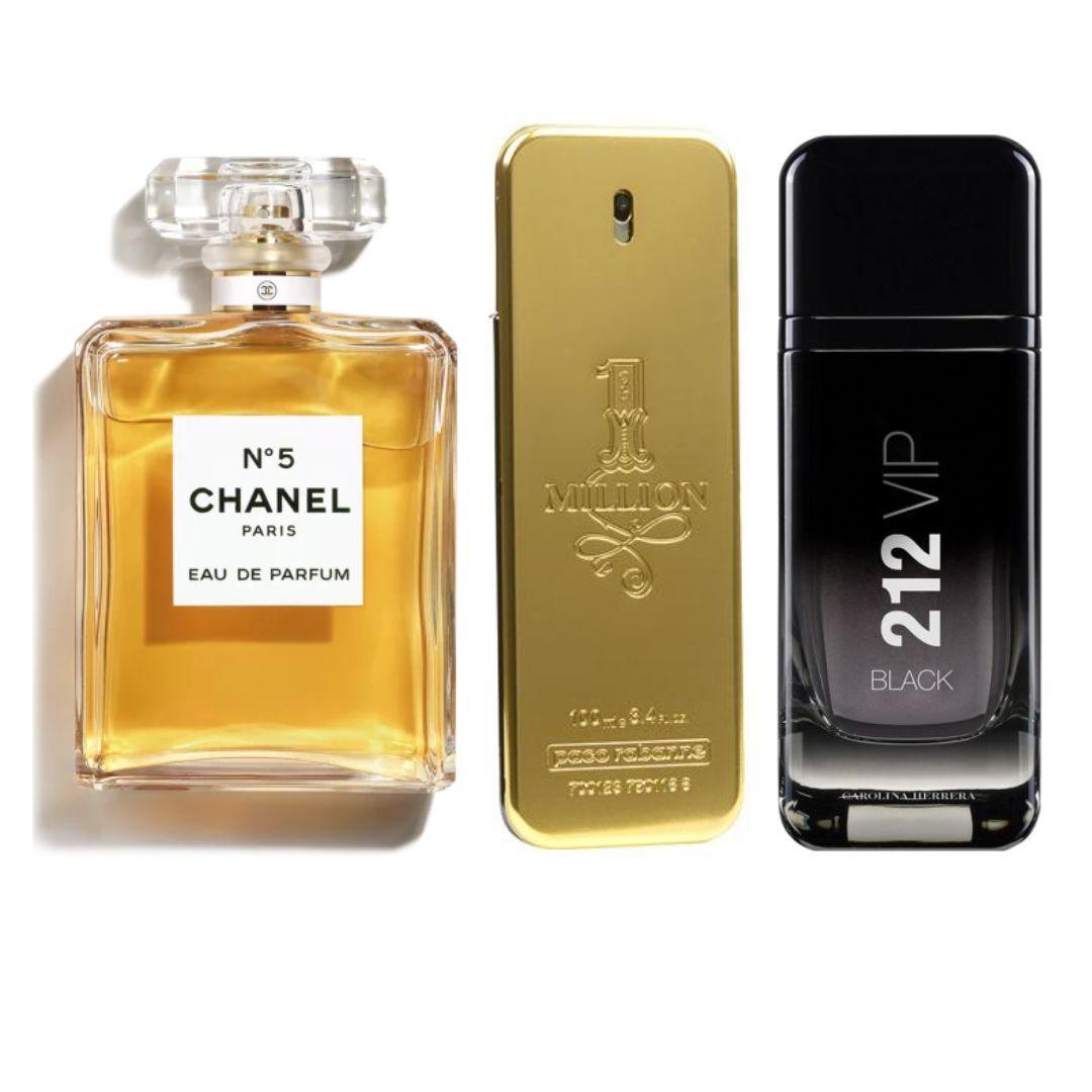 PERFUMES CHANEL, ONEMILLION y VIPBLACK